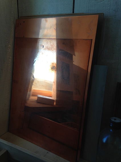 reflet sur cuivre